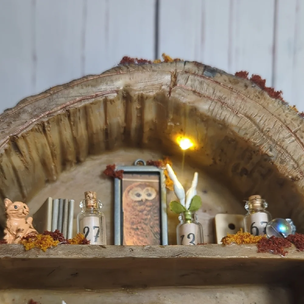 Rustic Tree Magical Fairy Trinket‎ Shelf Night Light Magical Mystical Enchanted